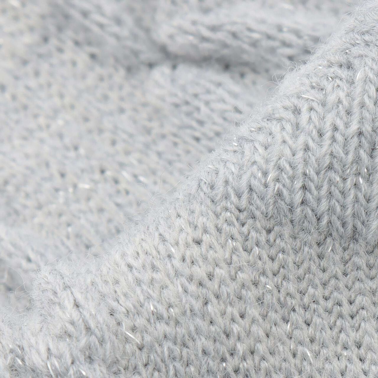 Cable Lame Socks,Silver, large image number 2