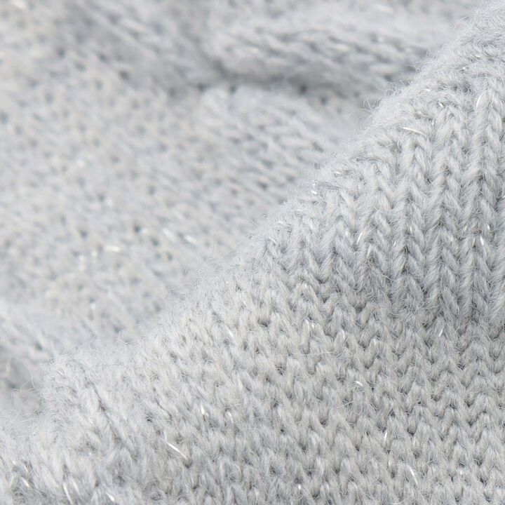 Cable Lame Socks,Silver, medium image number 2