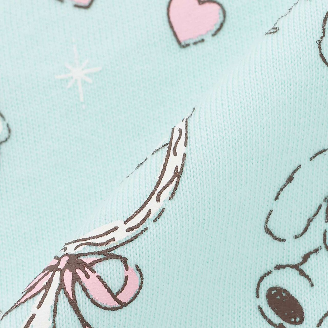 Scalloped Hem Graphic Long Sleeve T-Shirt,Off white, large image number 6