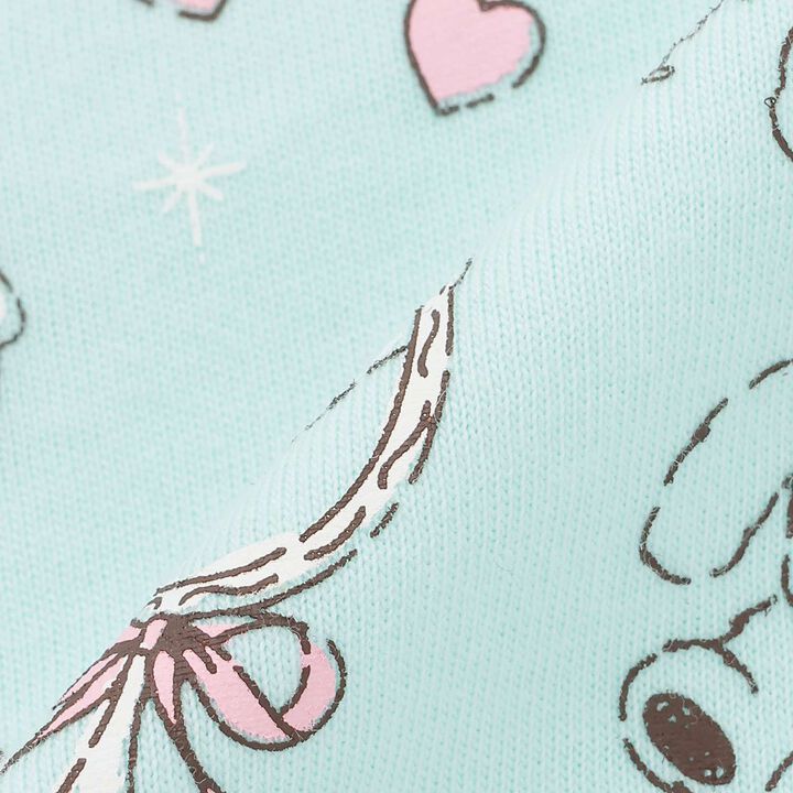 Scalloped Hem Graphic Long Sleeve T-Shirt,Off white, medium image number 6