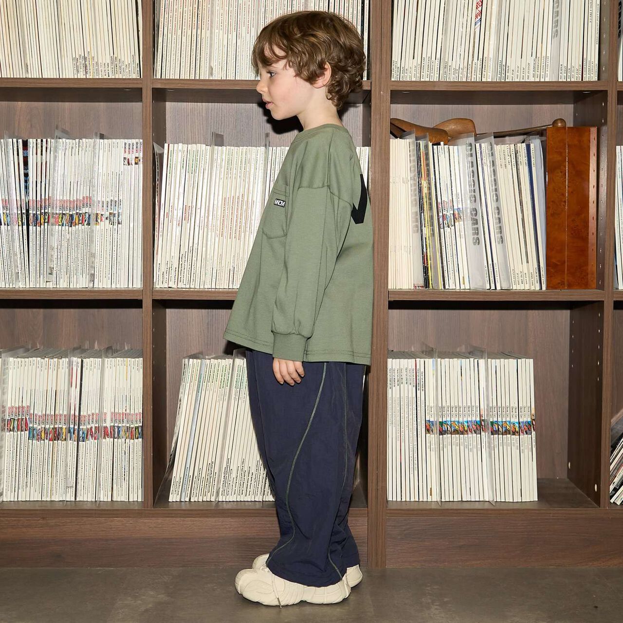 [MNCM] Side Line Wide Pants (Coordinatable Setup),Navy, large image number 35