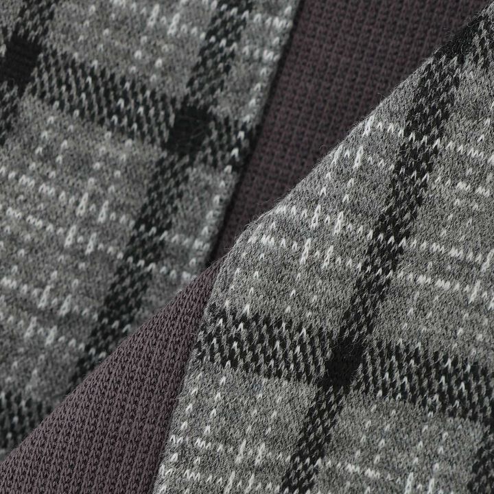Jacquard Checkered Tapered Pants,Black, medium image number 13