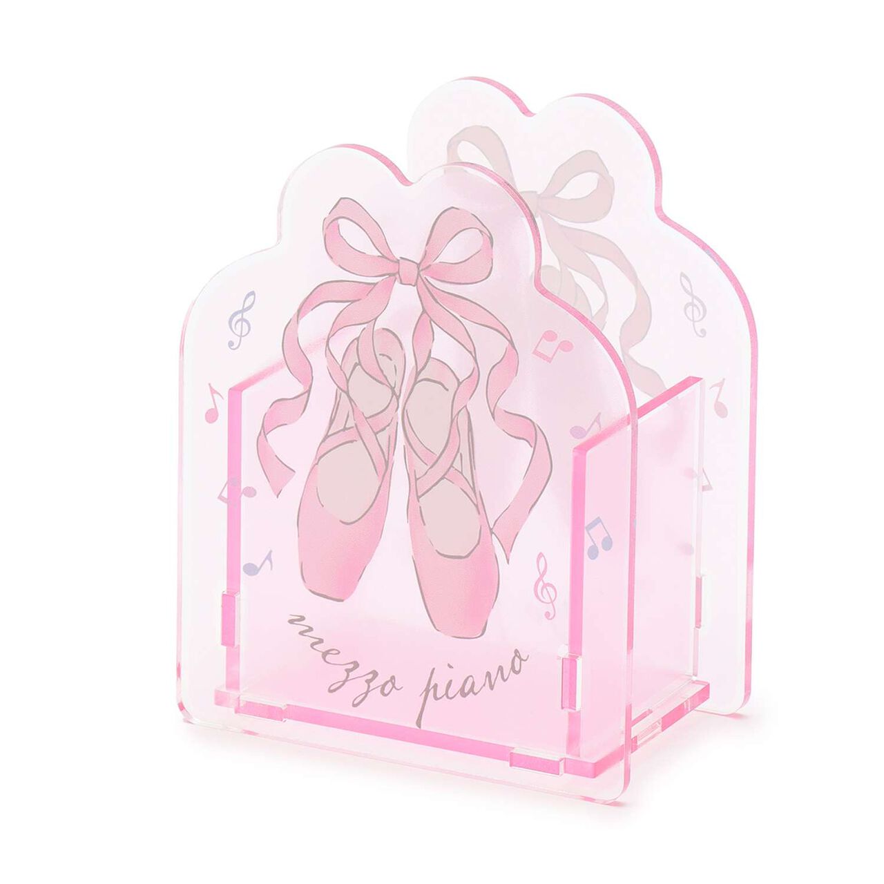 [Stationery] Ballet Pattern Acrylic Pen Holder,Light pink, large image number 0