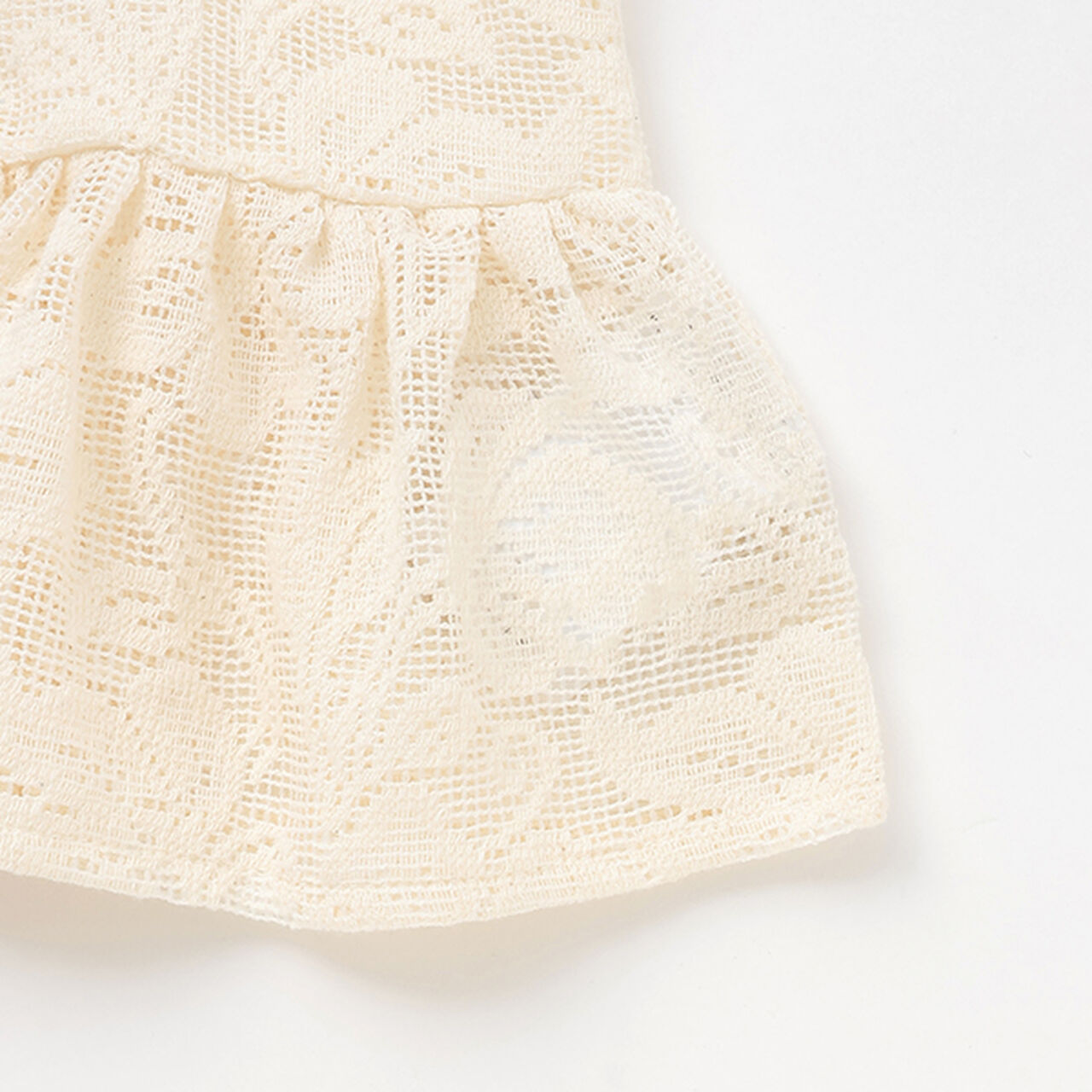 [Link] Lace Cardigan (Kids Size),Light beige, large image number 8