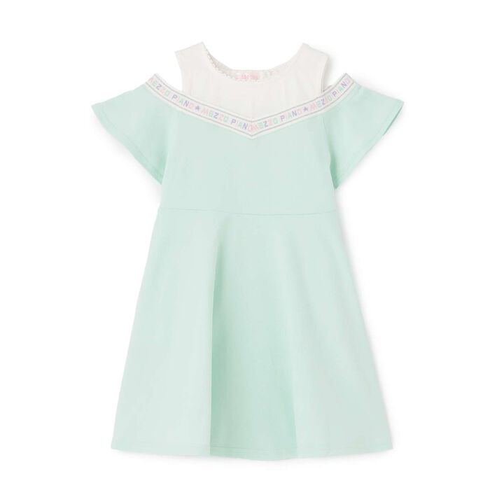 [Restock] Logo Line Cut One-Piece Dress,Mint, medium image number 0