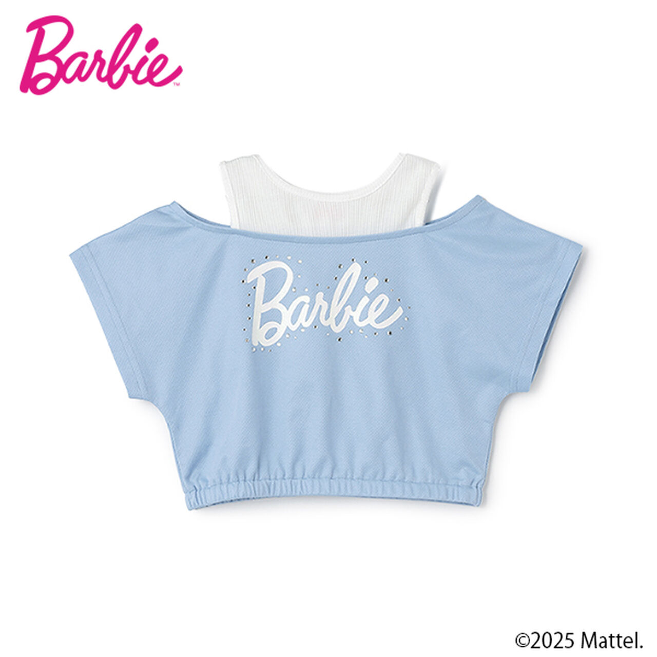 [Stain-resistant and Water-repellent] Layered Look T-Shirt [Barbie],Sax blue, large image number 10