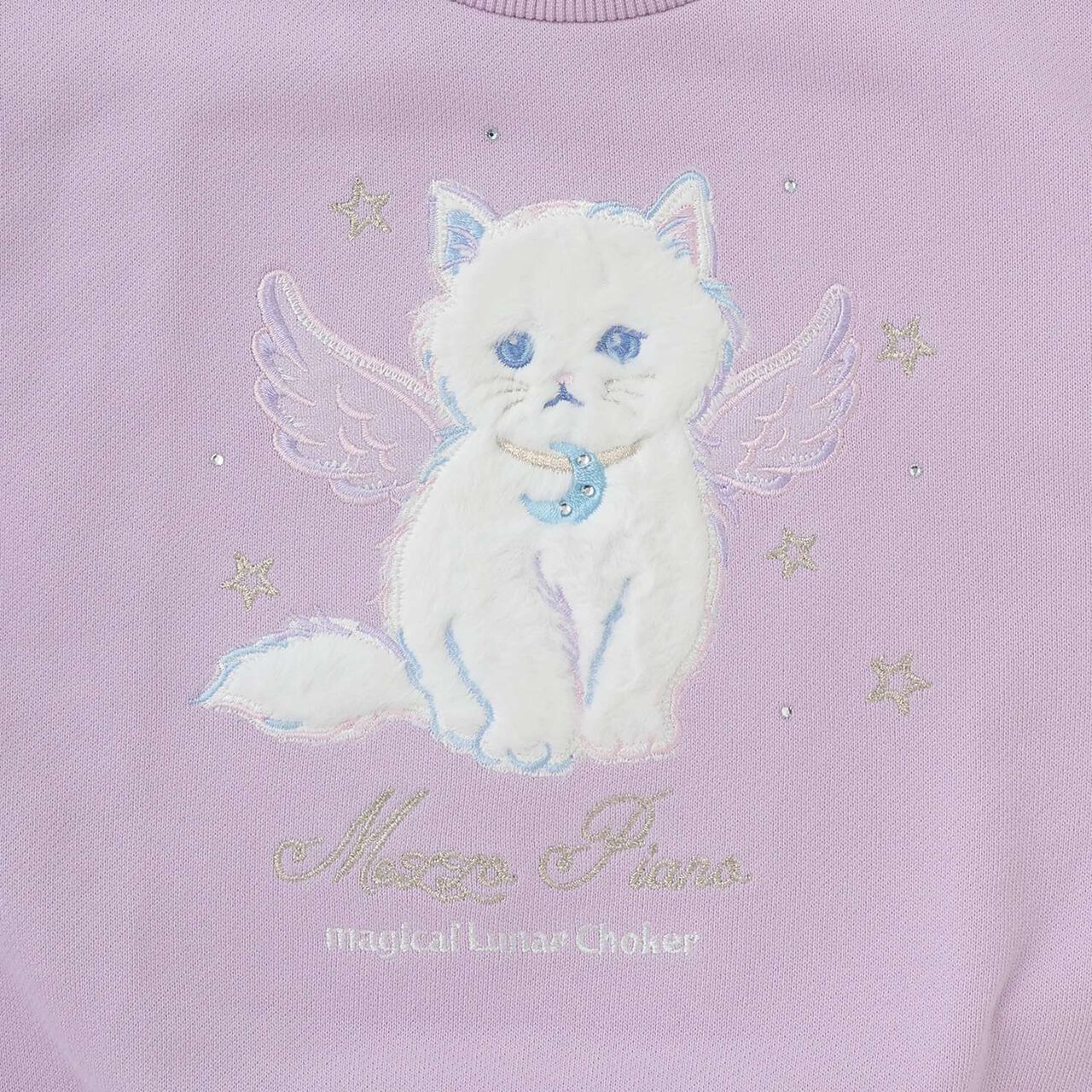 [Popular Item Restocked] [Not Available at Physical Stores] Angel Animal Sweatshirt,Lavender, large image number 3
