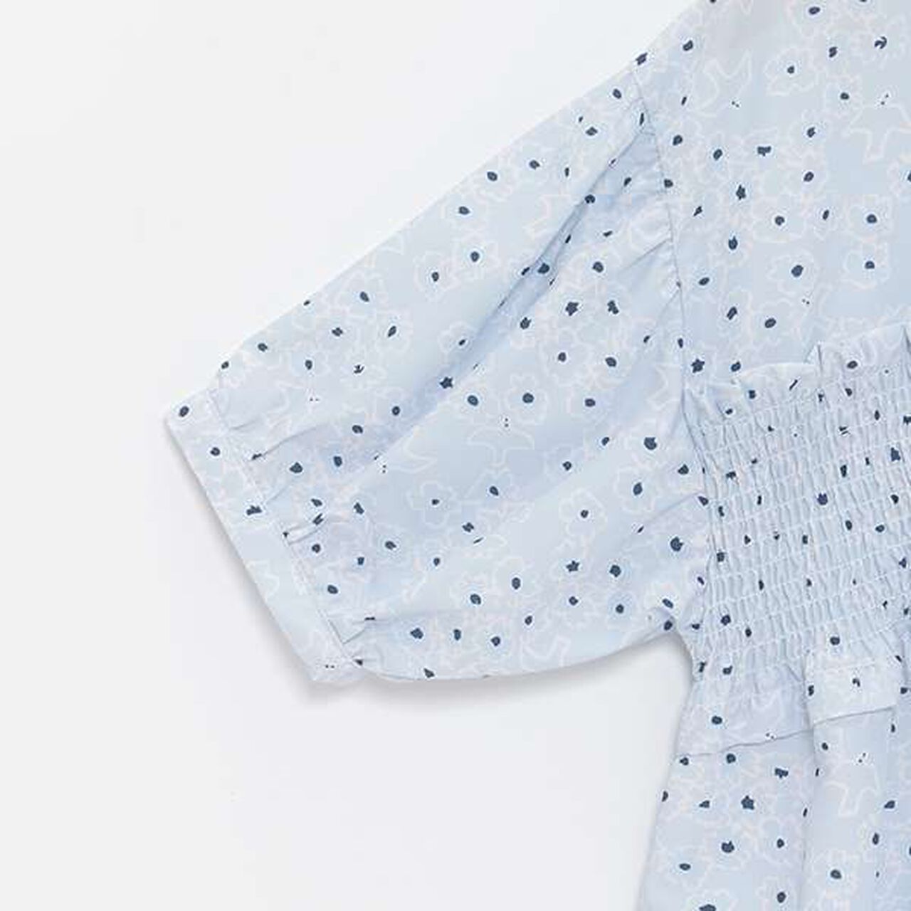 [AMI] Flower Bird Shirring Blouse,Navy, large image number 10