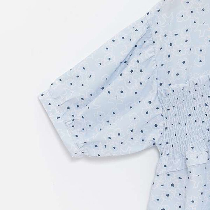 [AMI] Flower Bird Shirring Blouse,Navy, medium image number 10