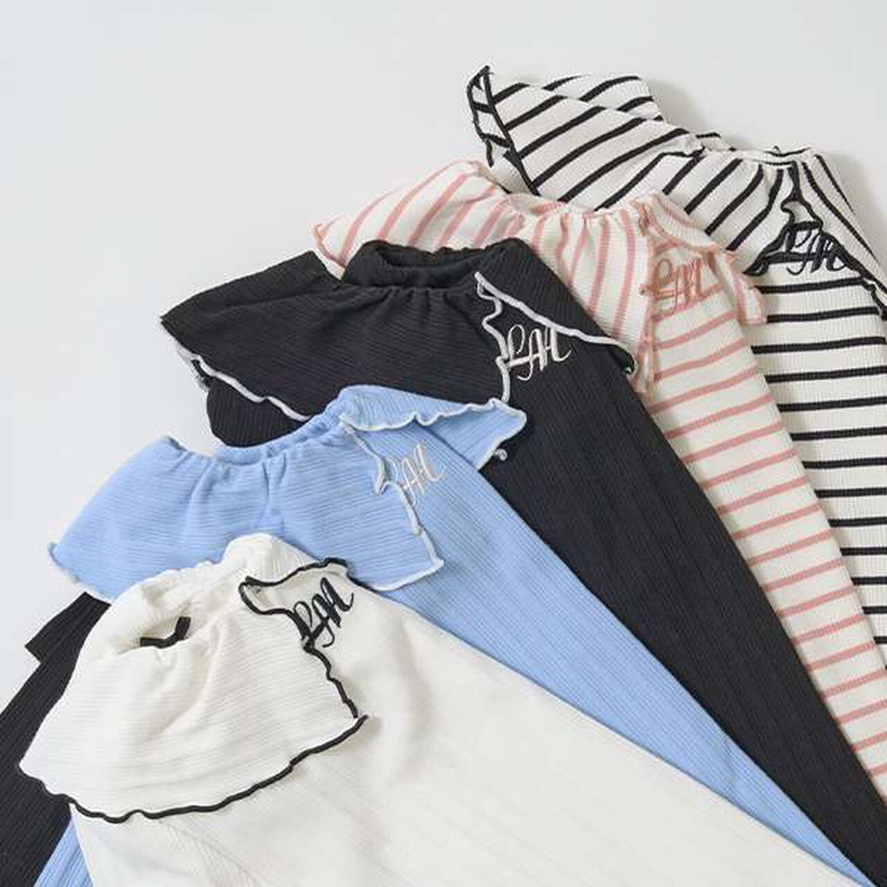 Front and Back Both OK! Collared Long-Sleeve T-Shirt,Pink, large image number 14