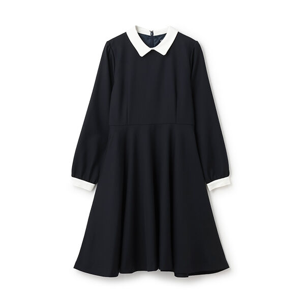 ワンピース BAU NIA Notched collar A-line long dress Xenia Dress – NIA