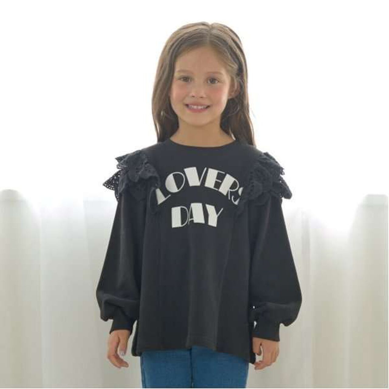 Pilling-Resistant A-Line Sweatshirt,Moss green, large image number 22