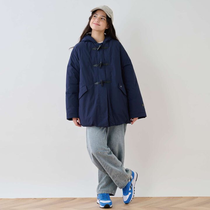 Water-Repellent Fiber Fill Duffle Coat,Off white, medium image number 19