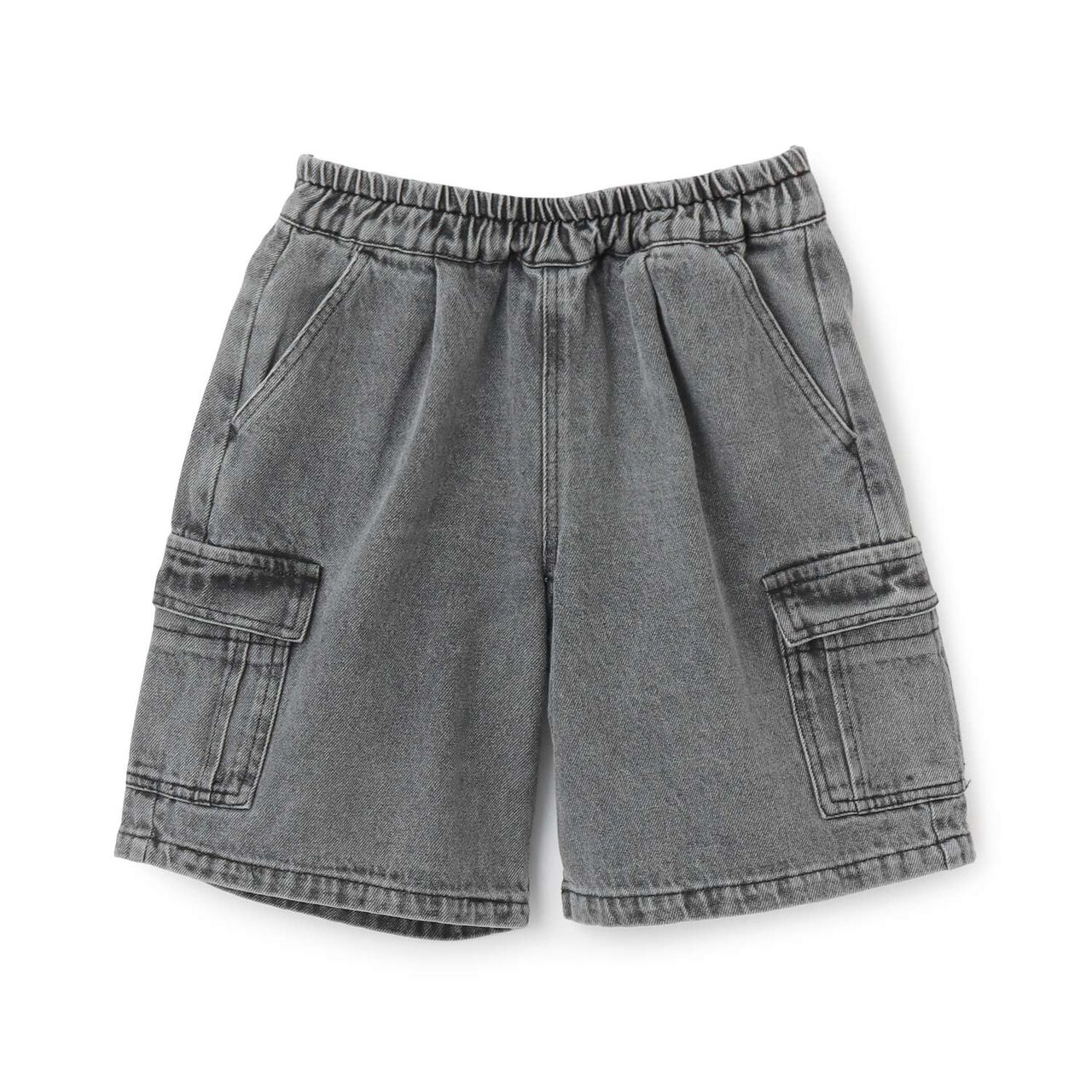 Denim Half Pants,Blue, large image number 9