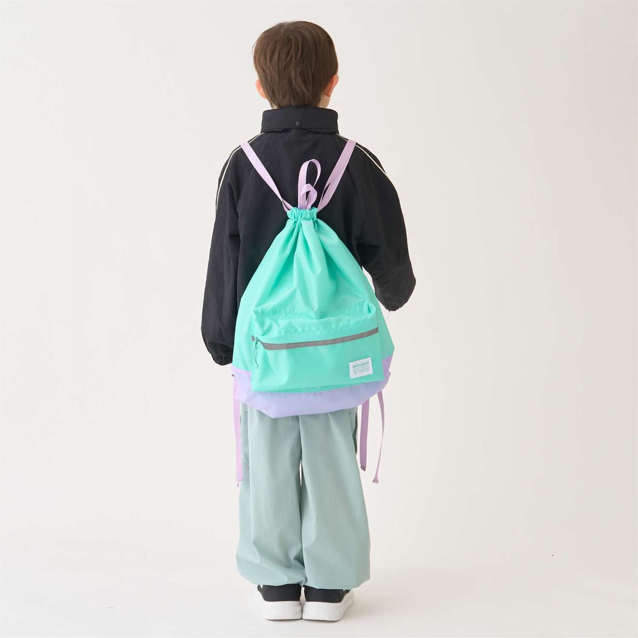 [DailyME/Water-Repellent] Knapsack for Gym Clothes, Fits Over School Bag,Pink, large image number 2