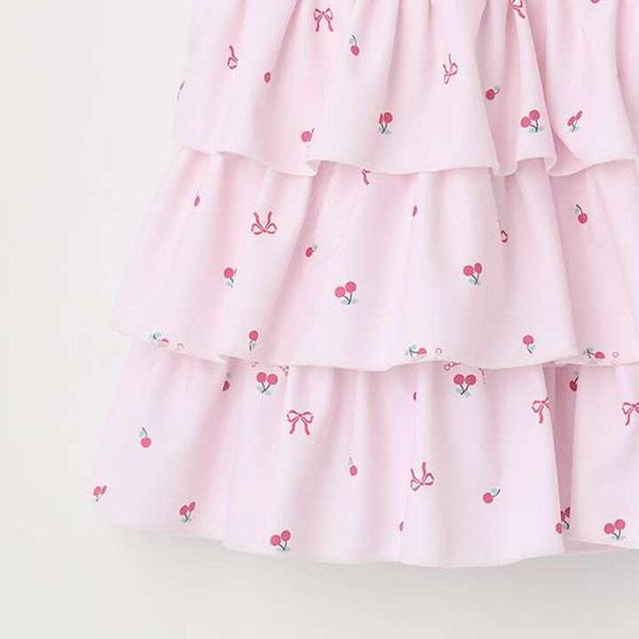 [SWIM] Cherry Pattern Frill One-Piece Swimwear,Light pink, medium image number 5