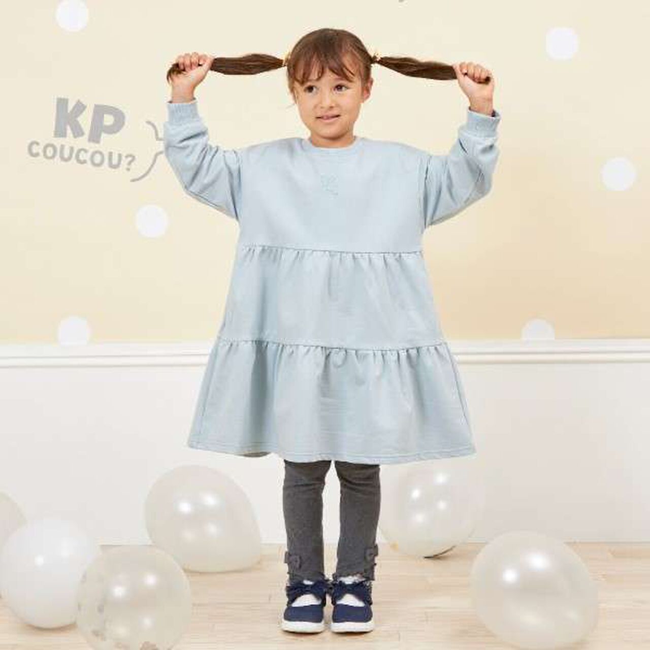 KP Coucou Fluffy One-Piece Dress (90-140),Pink, large image number 17