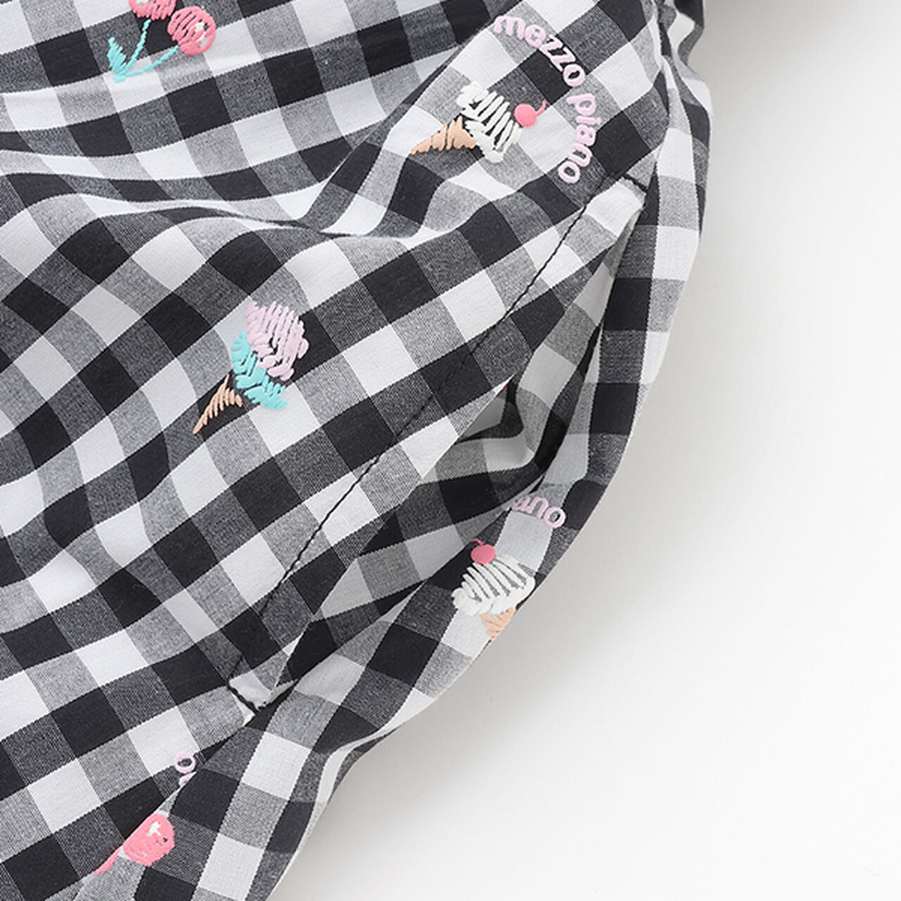 Gingham Sweets Docking Dress,Black, large image number 11