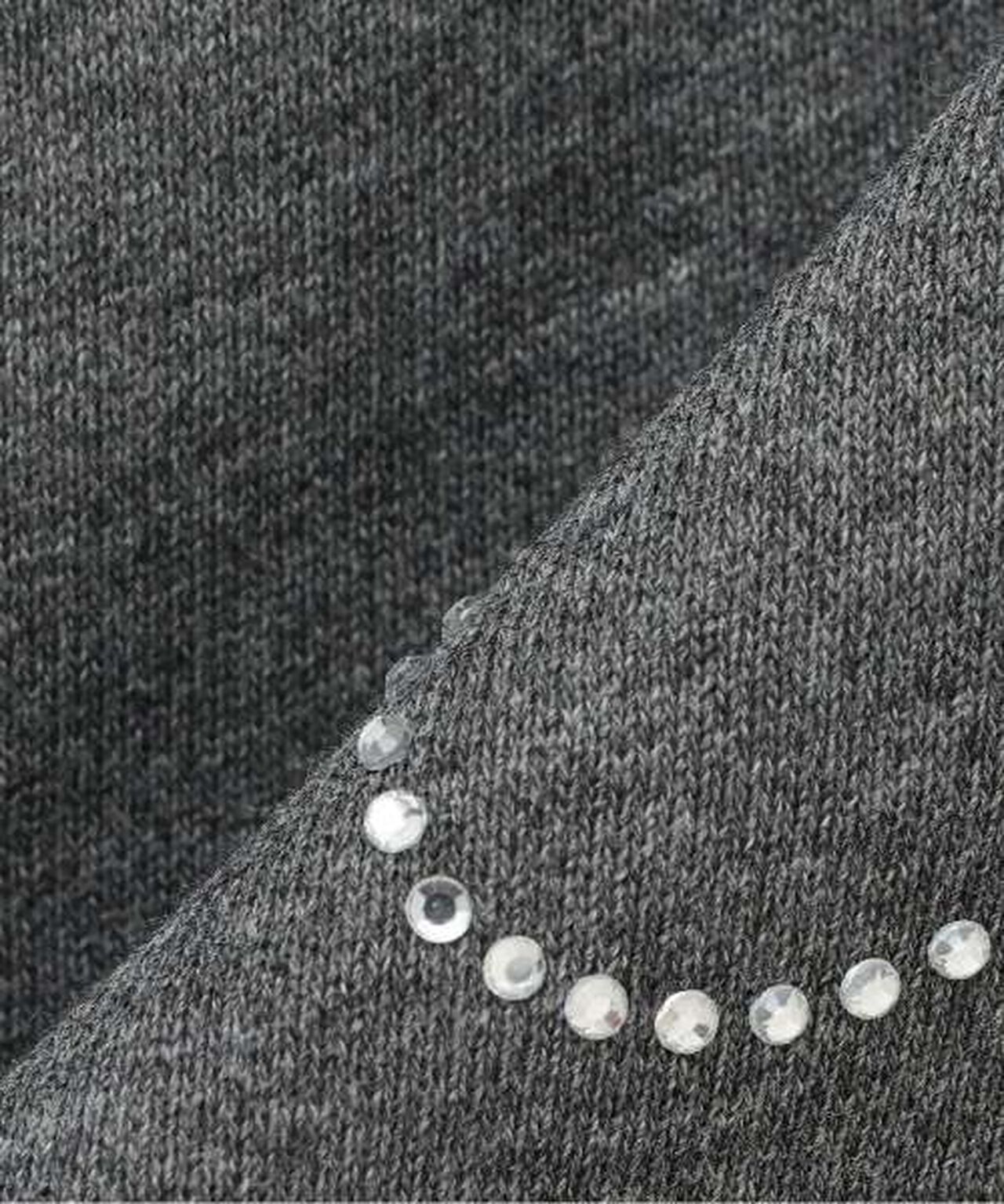 Stone Ribbon Sweatshirt [Korean Fashion],Ivory, large image number 8