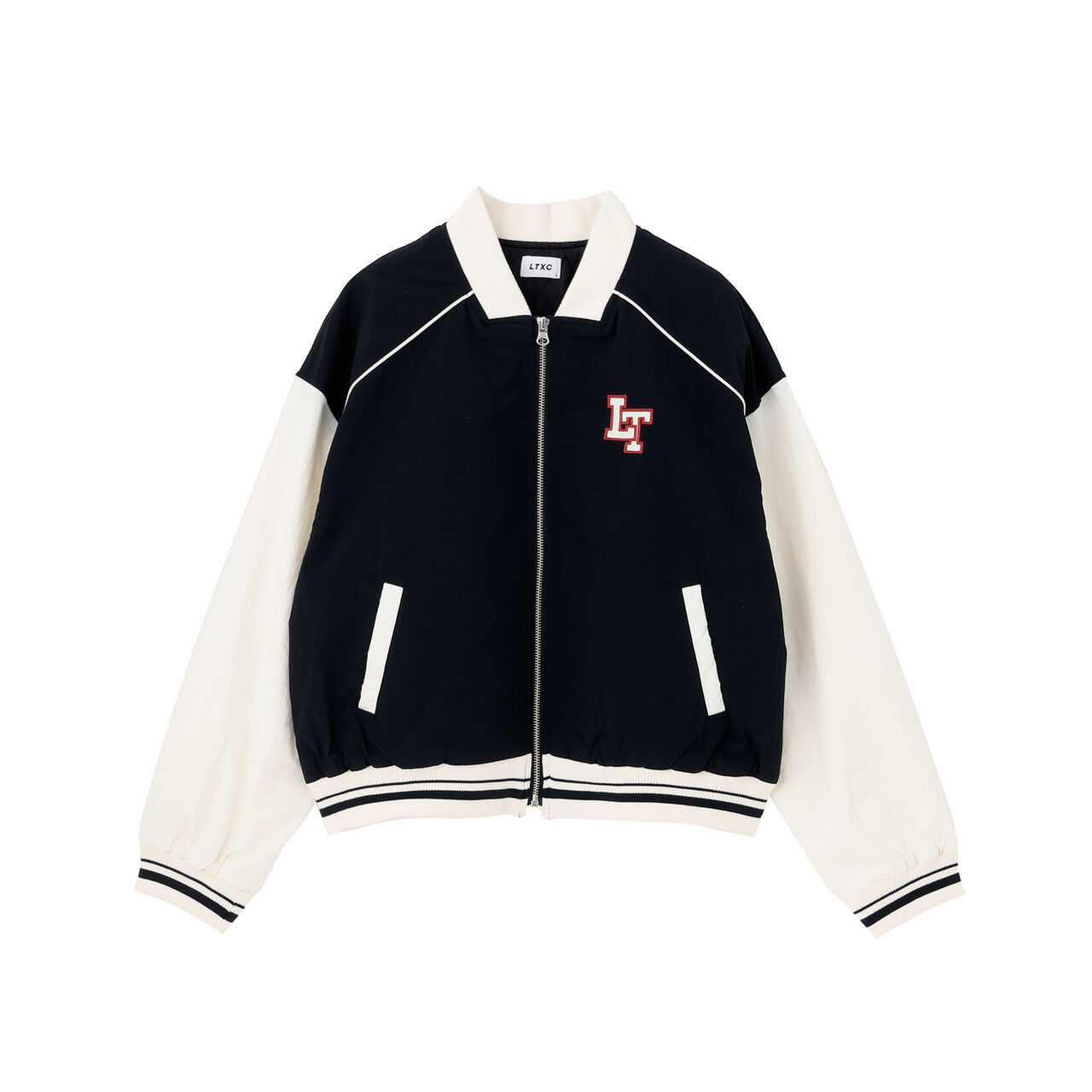 LTXC Water-Repellent Padded Varsity Jacket,Gray, large image number 13