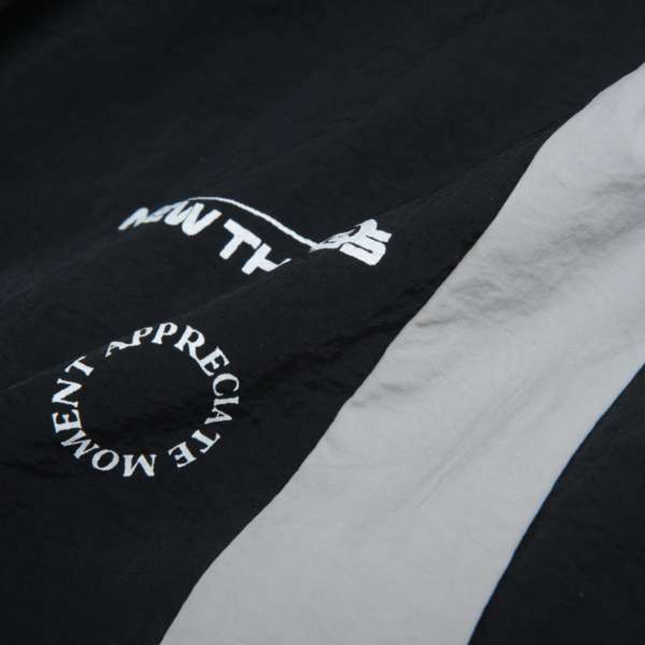 [Set Up Compatible] Striped Nylon Track Pants,Black, large image number 8