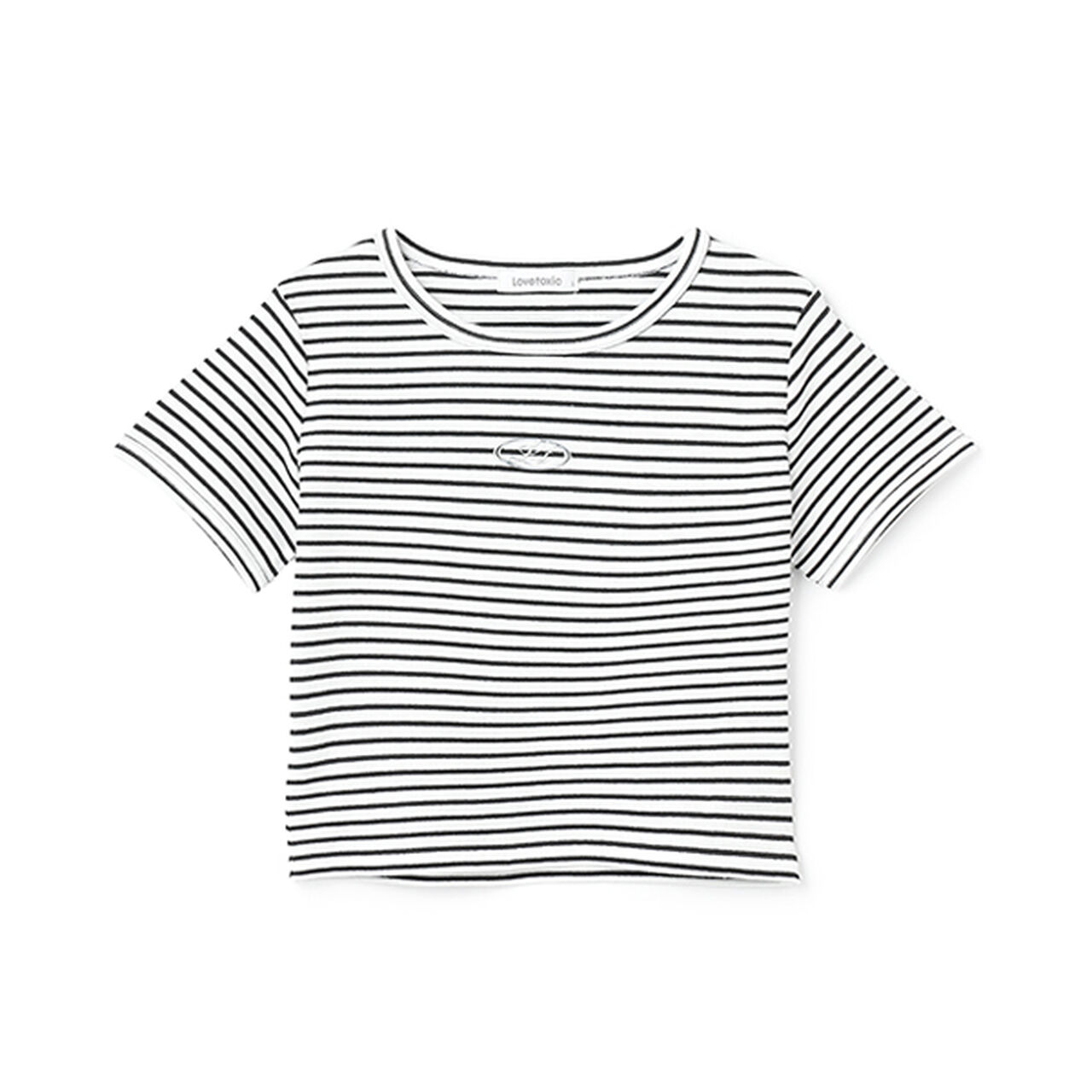 Ribbed Short-Sleeve T-Shirt,Multi color, large image number 5