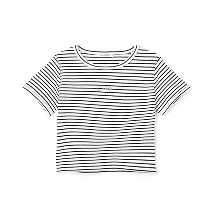 Ribbed Short-Sleeve T-Shirt,Multi color, medium image number 5