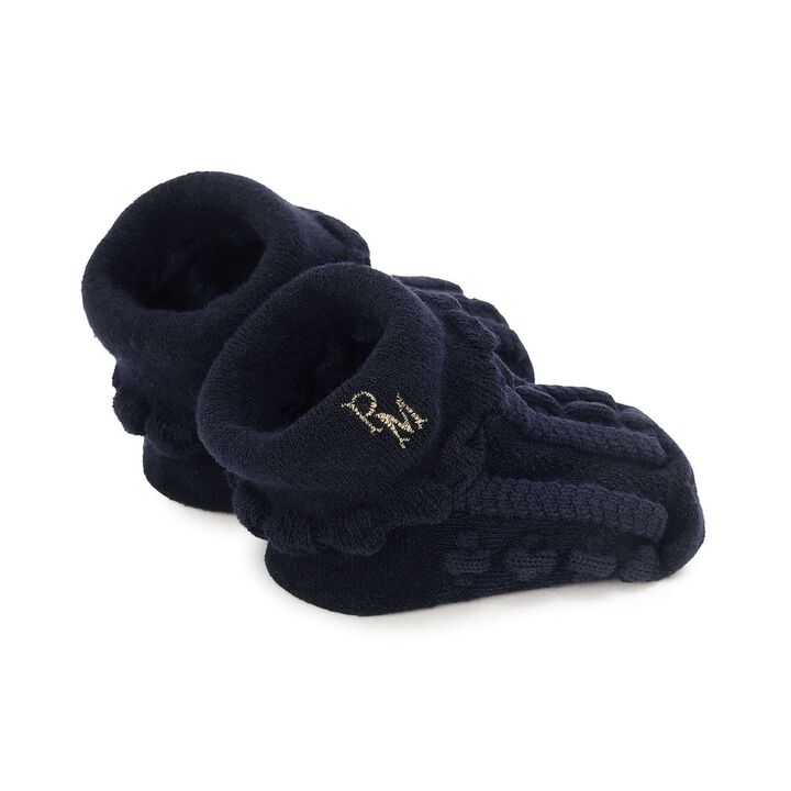 Lame Embroidered Cup Socks,Navy, medium image number 1