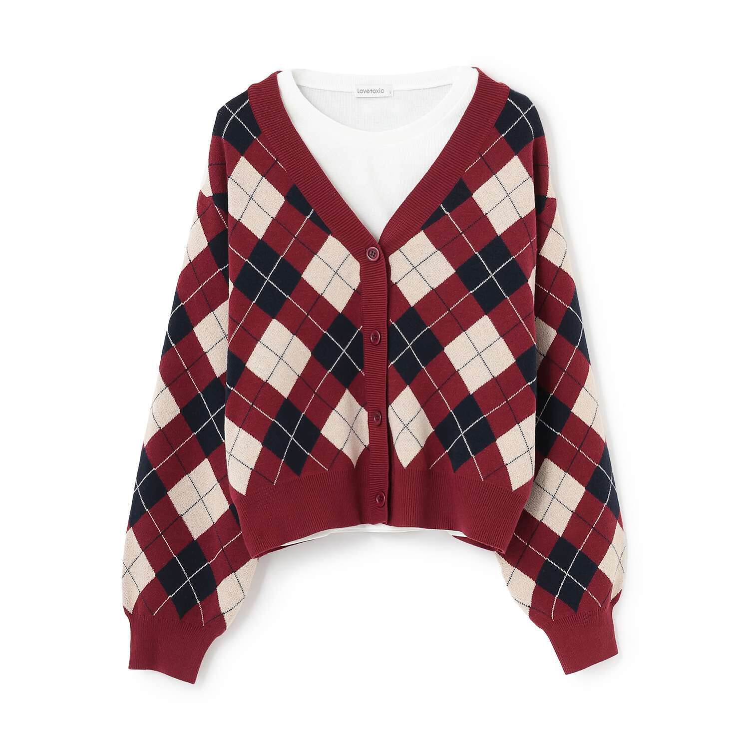 Argyle Knitwear T-Shirt Set | Narumiya Official Global Online Store
