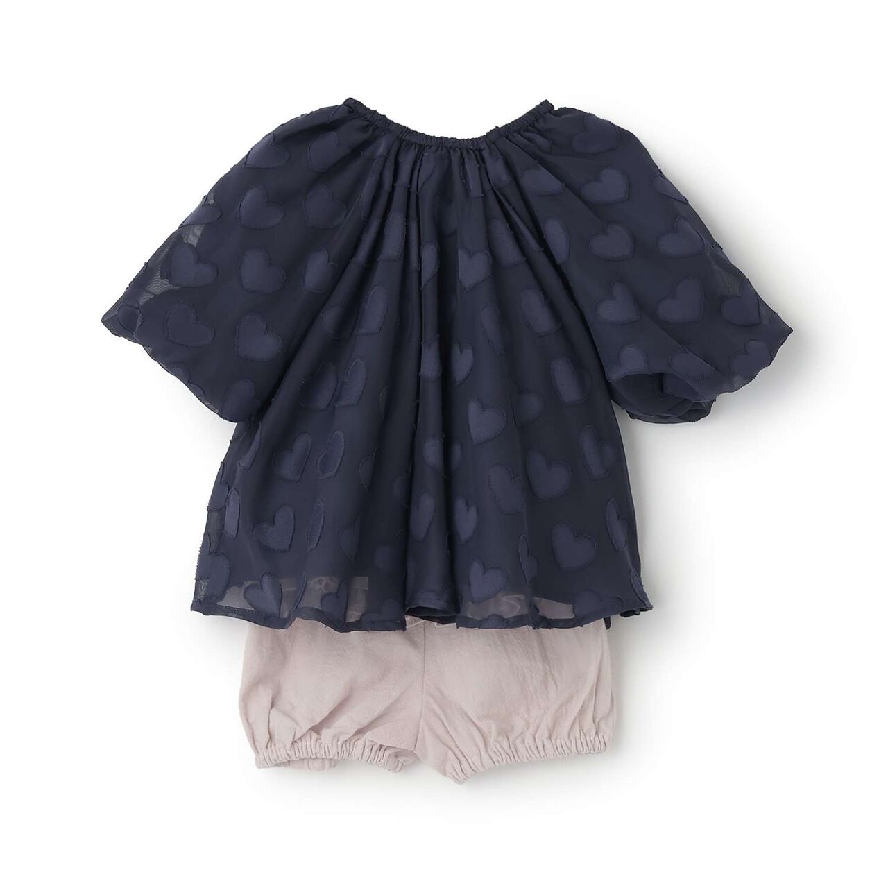 Heart Tunic Outfit Set,Light pink, large image number 1