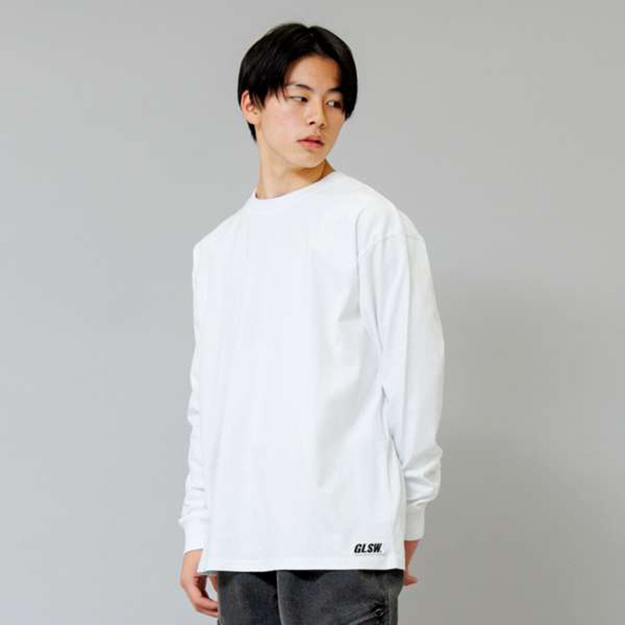 [PACK TEE] One-Point Logo Long-Sleeve T-Shirt,White, large image number 0