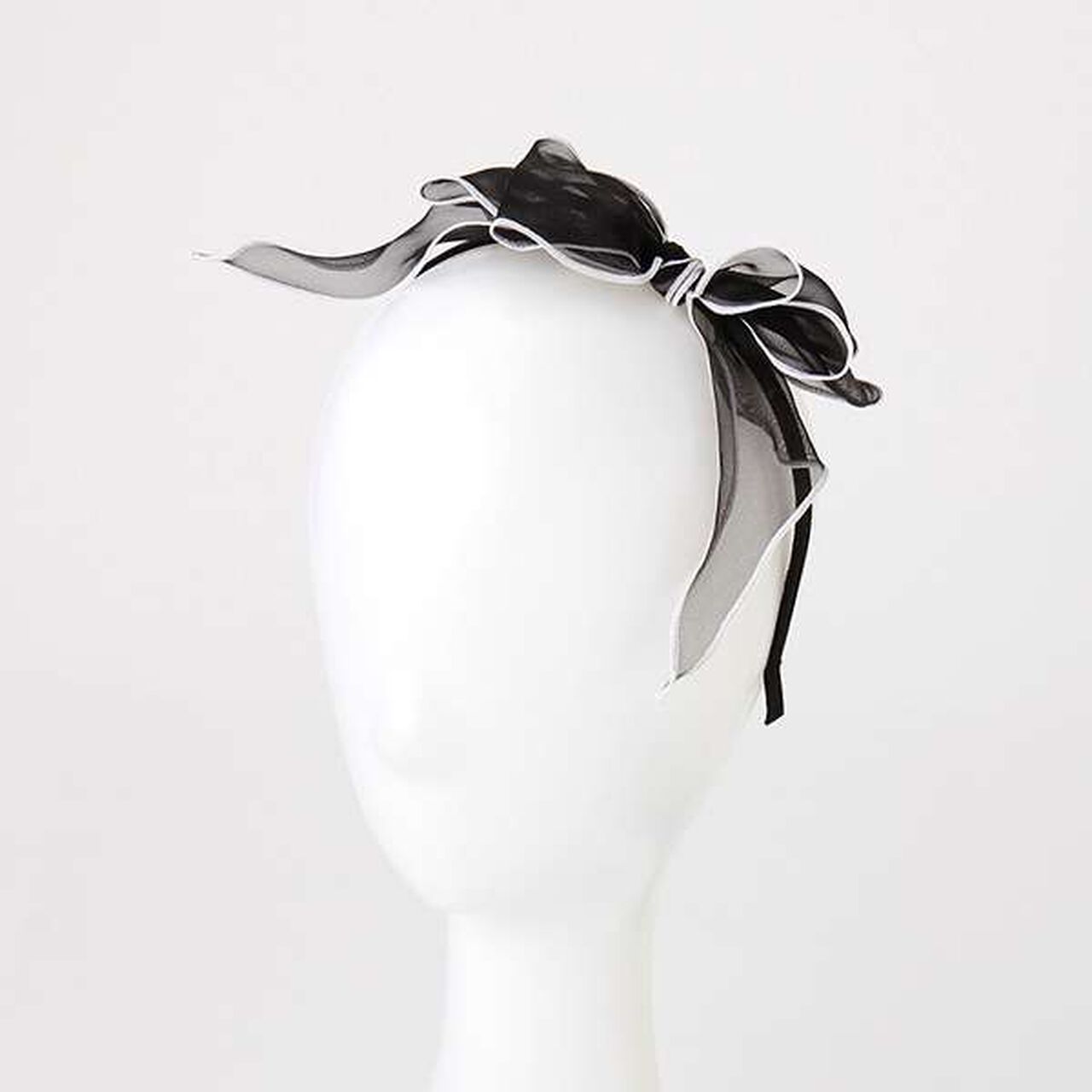 Chiffon Headband,Black, large image number 4