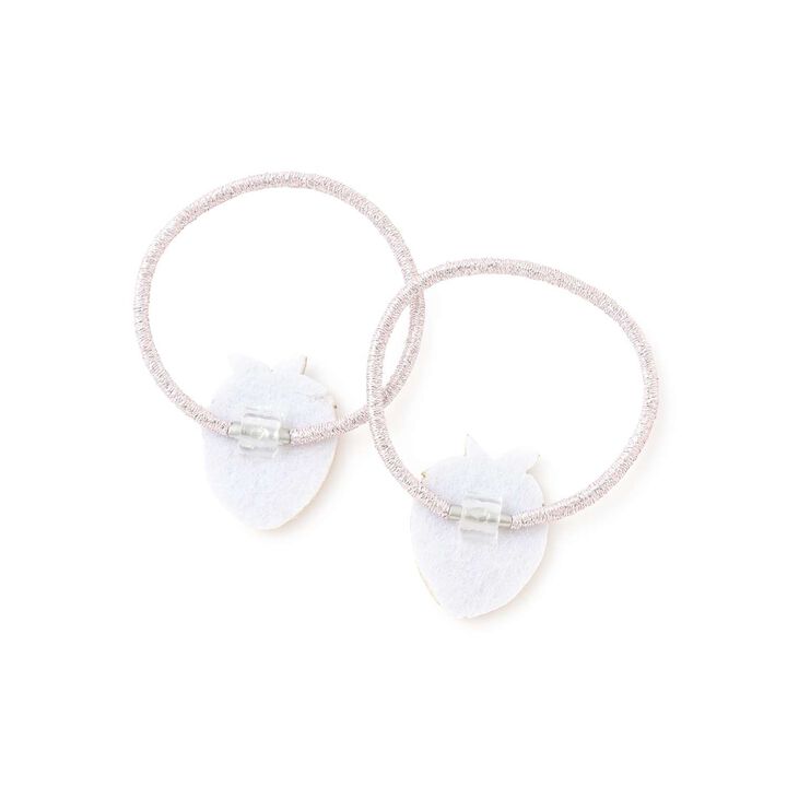 Assorted Motif Hair Ties 2P,Ivory, medium image number 1