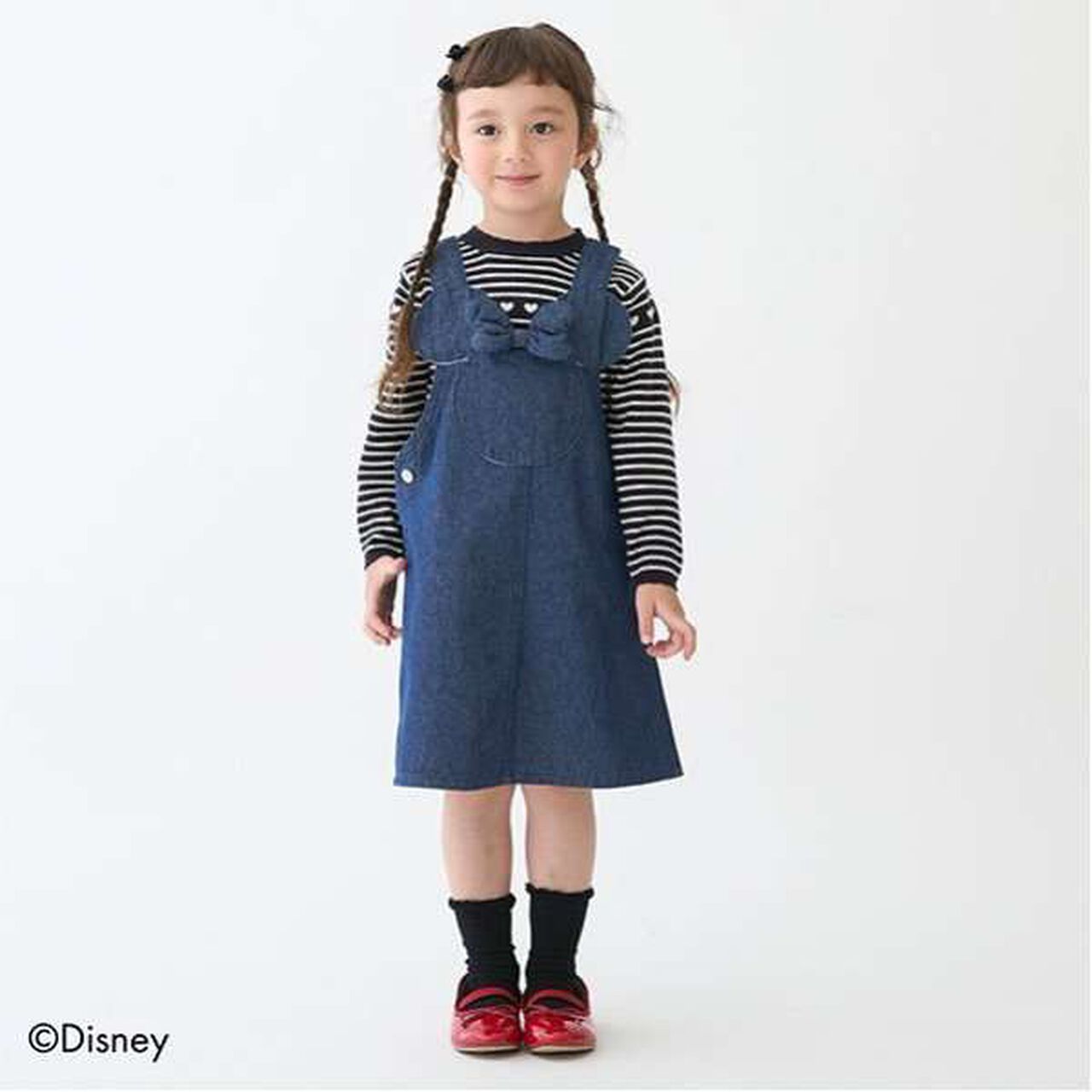 [Disney] Ear-Detail Jumper Skirt (Kids Size),Black, large image number 14