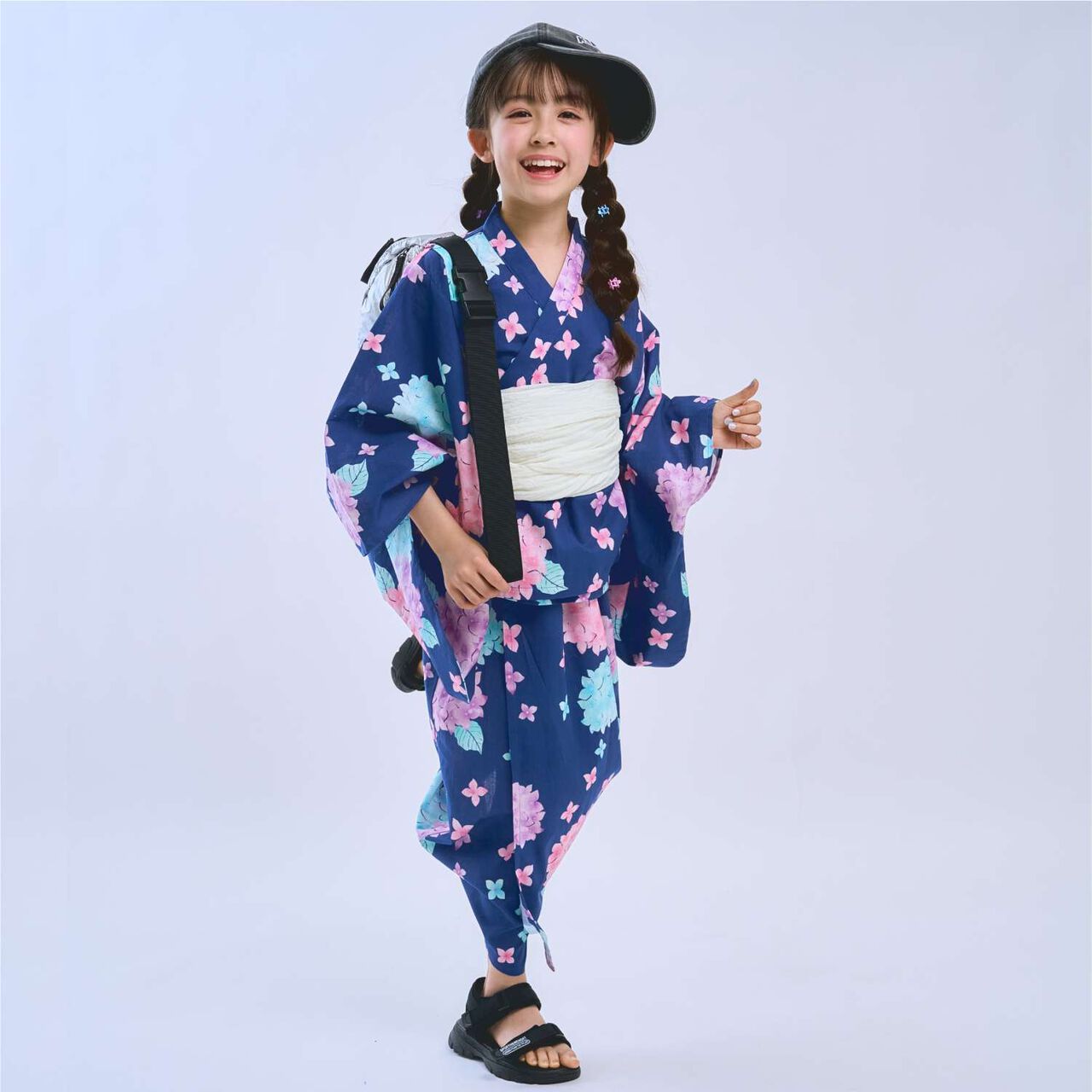 [Yukata] One-Piece Yukata Dress,Pearl white, large image number 8