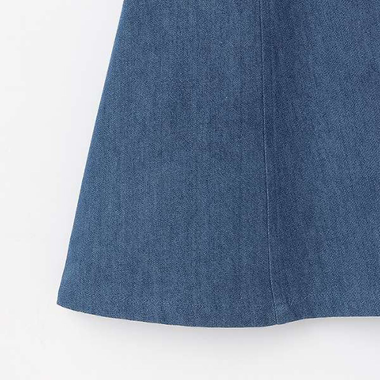 Necklace Embroidery 2 WAY Denim One-Piece Dress,Sax blue, large image number 9