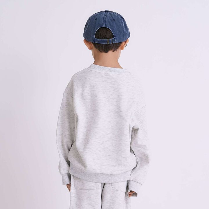 [DailyME] 100% Cotton Basic Sweatshirt,Sax blue, medium image number 2