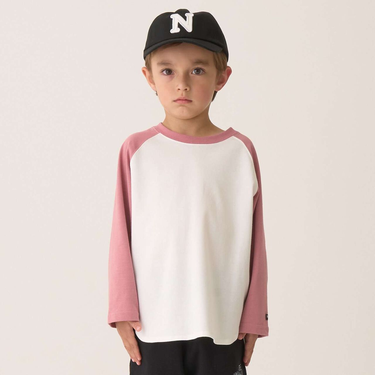 [Comfortable Jersey] Oversized Raglan T-Shirt,Deep pink, large image number 0