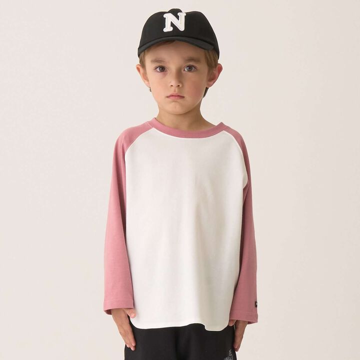 [Comfortable Jersey] Oversized Raglan T-Shirt,Deep pink, medium image number 0