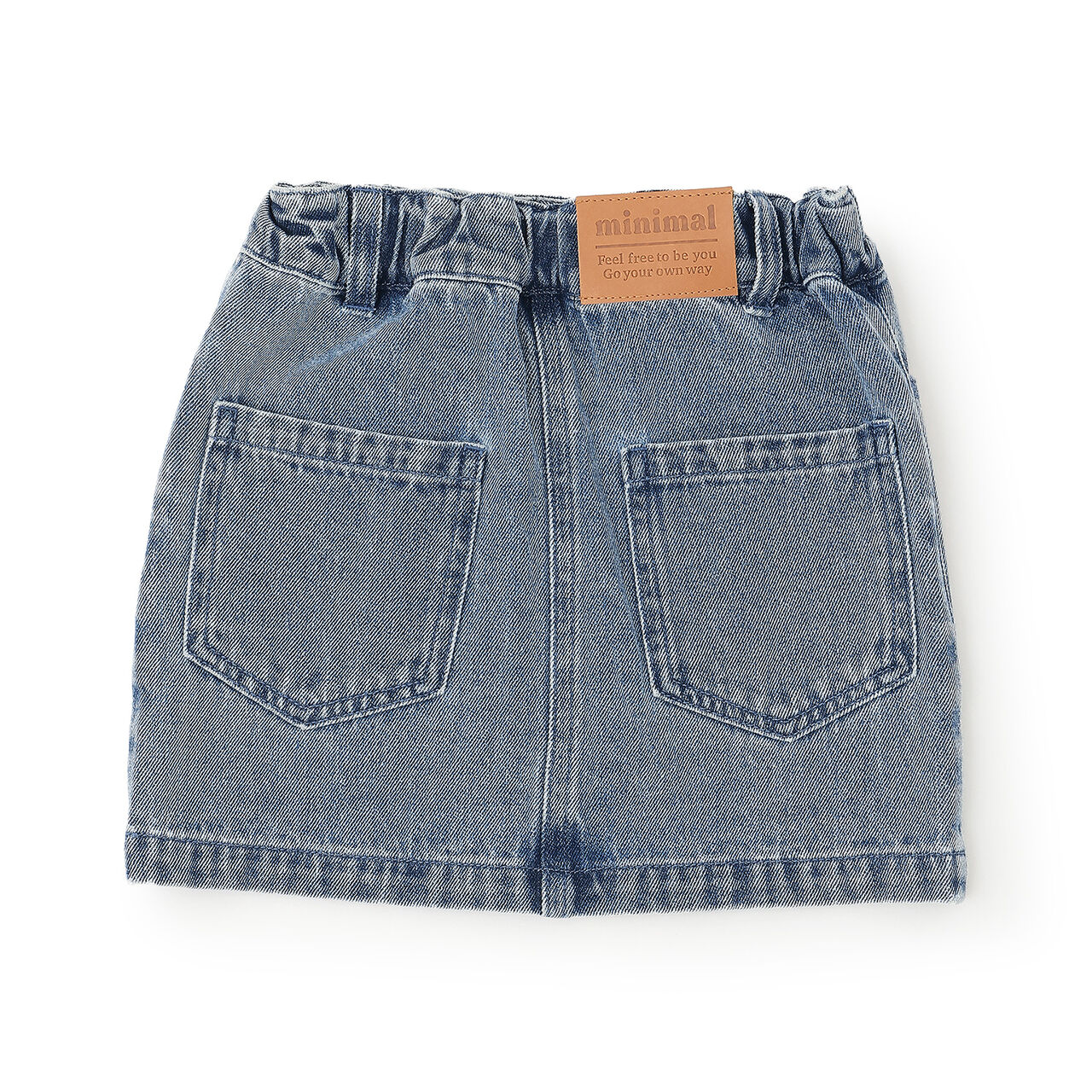 Rhinestone Denim Skirt,Blue, large image number 7