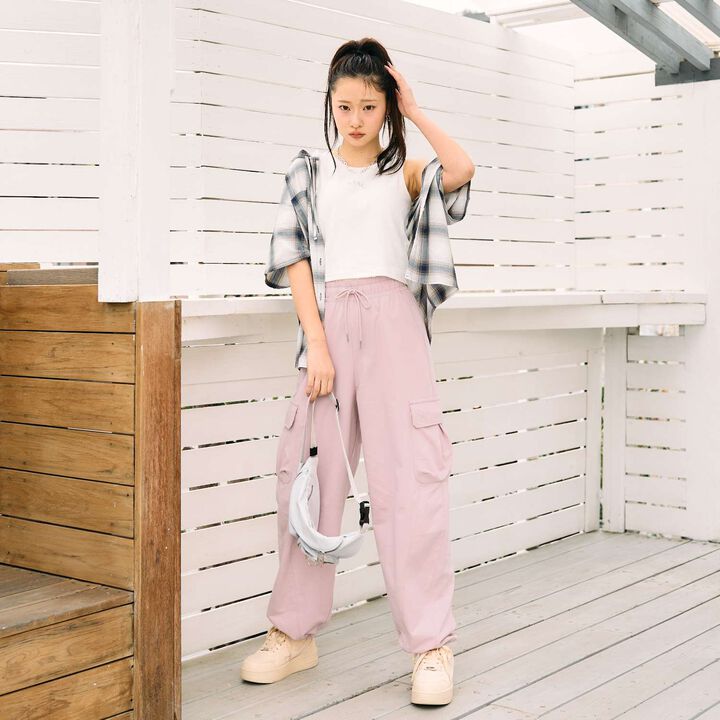 [LTXC/Cotton 100%] Cargo Curve Sweat Pants,, medium