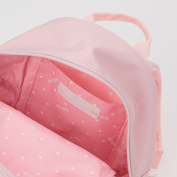 Ribbon Embroidered Backpack, Approx. 8L [Water-Repellent Finish],Light pink, medium image number 7