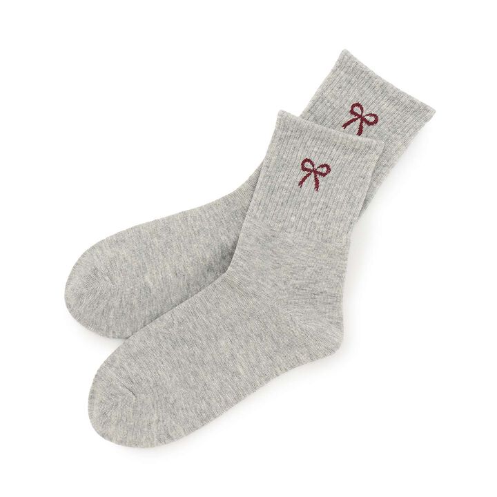 Ribbon Crew Socks [Kids' Clothing] [Girls],Black, medium image number 7