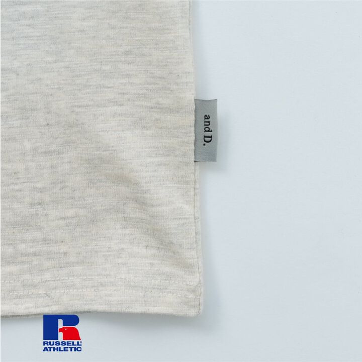 [Russell Athletic] Ringer Short-Sleeve T-Shirt,Milky white, medium image number 10