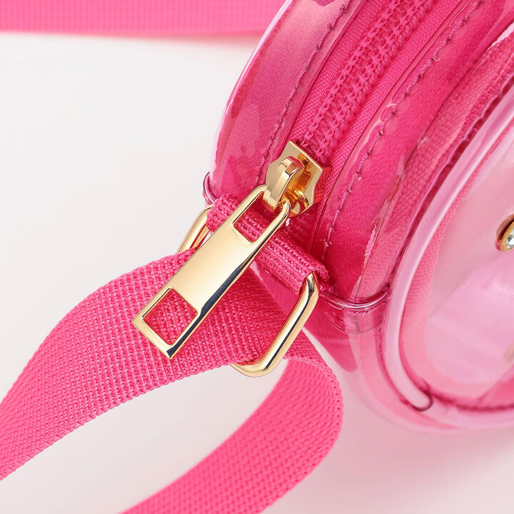 Clear Strawberry Shoulder Bag,Pink, medium image number 3