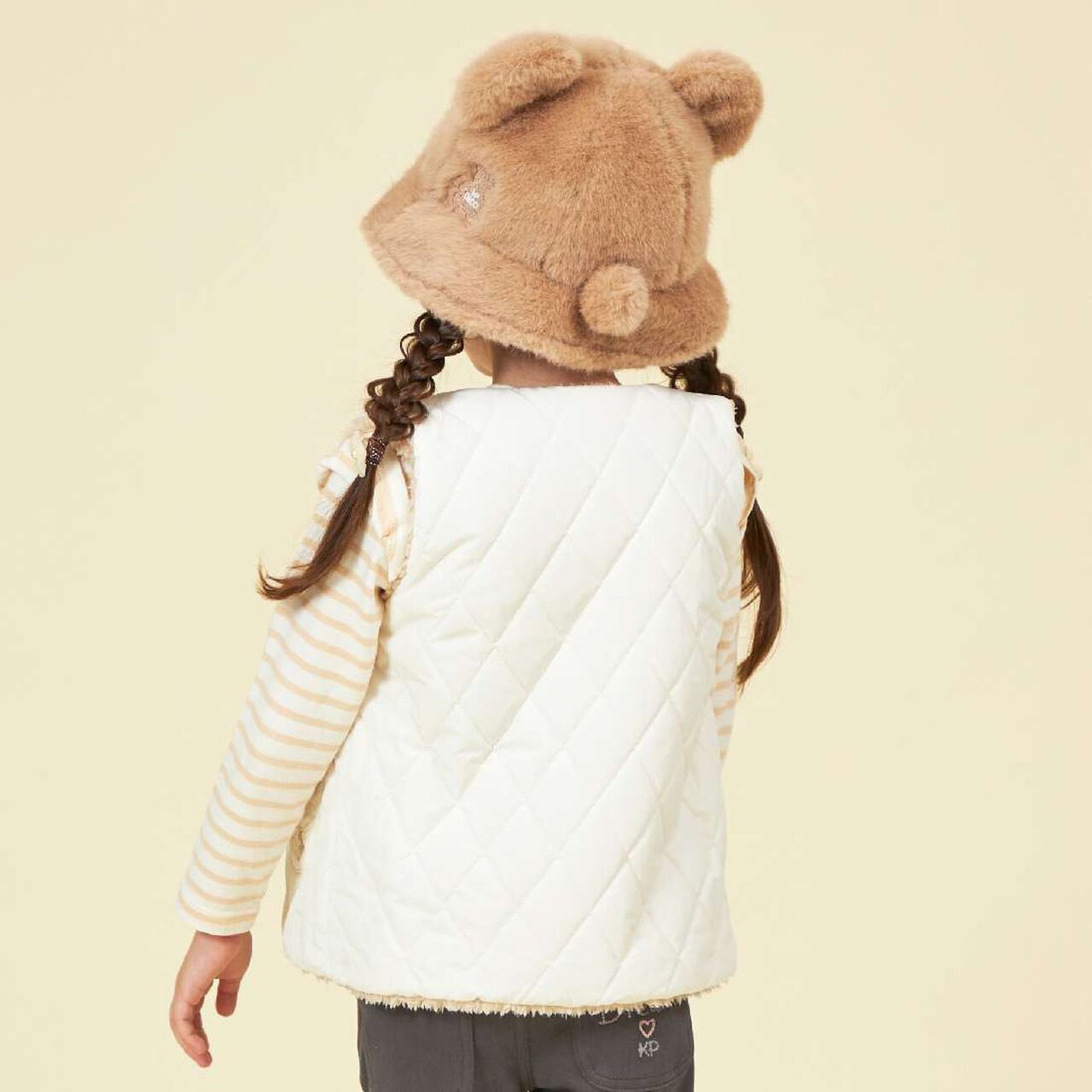 KPDECO Bear Ear Hat (S-M),Off white, large image number 9