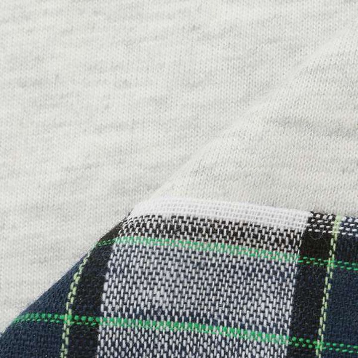 [Paw Patrol] Check Hem Short Sleeve T-Shirt,Smoke white, medium image number 2