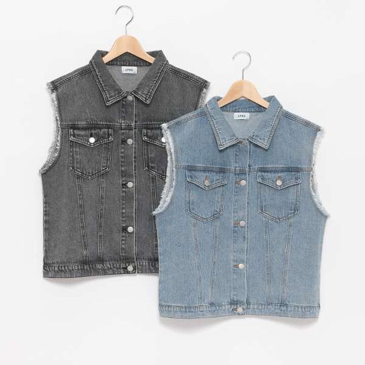 [LTXC] Denim Vest,Blue, medium image number 10