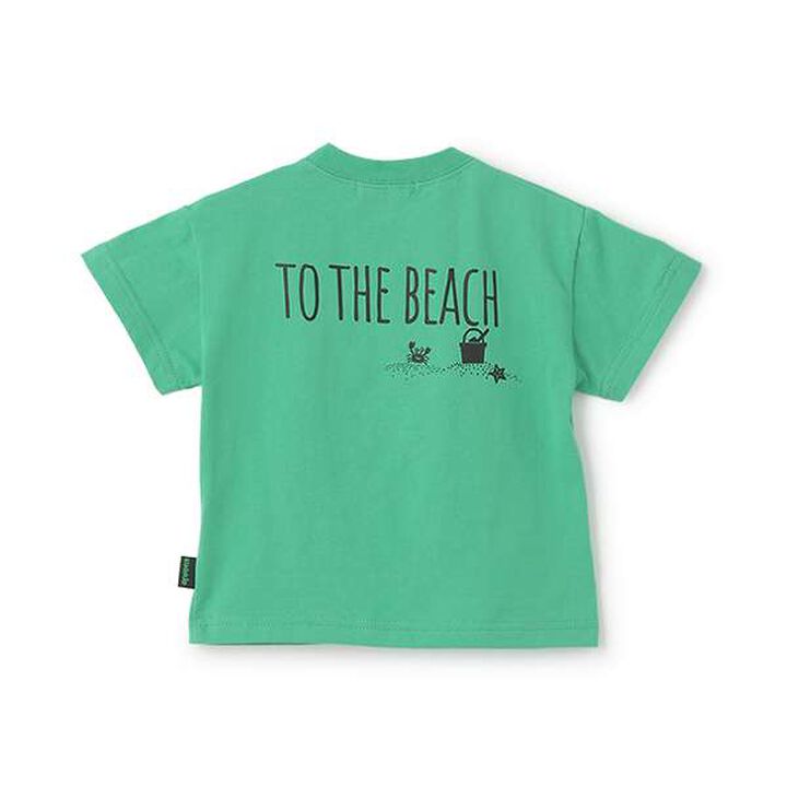 Swim Dinosaur Short Sleeve T-Shirt,White, medium image number 1