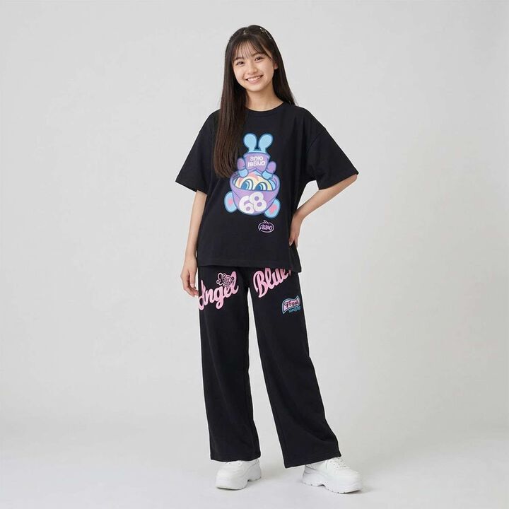 Angel Blue Upside Down Mr. Nakamura T-Shirt,Off white, medium image number 15
